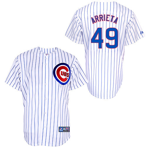 Jake Arrieta #49 Youth Baseball Jersey-Chicago Cubs Authentic Home White Cool Base MLB Jersey